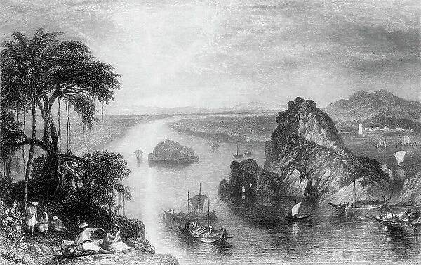 Scene at Colgong on the Ganges, 1845. Creator: Unknown