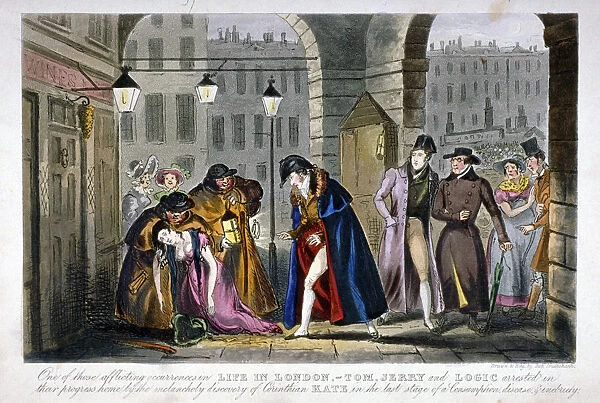 Scene in Covent Garden, Westminster, London, 1830. Artist: Isaac Robert Cruikshank