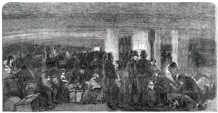 Framed Print : Scene between Decks, 1850. Creator: Unknown Framed Print : Scene between Decks, 1850. Creator: Unknown