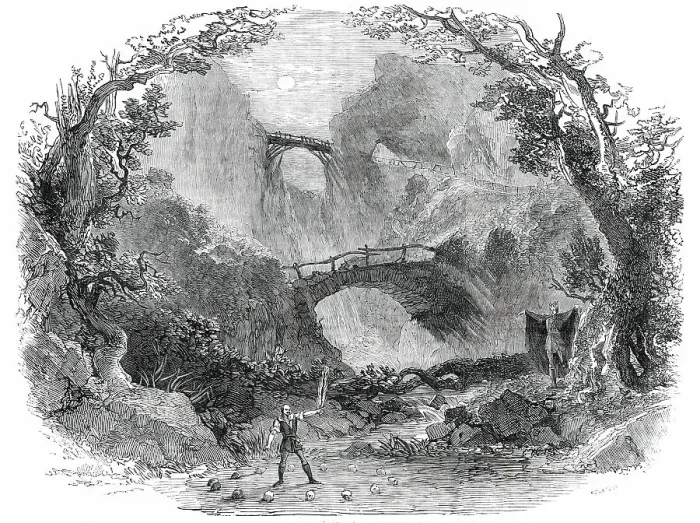 Framed Print : Scene from Der Freischutz (The Wolf's Glen), at the Royal Italian Opera, 1850. Creator: Smyth. Scene from Der Freischutz (The Wolf's Glen), at the Royal Italian Opera, 1850. Creator: Smyth Framed Print : Scene from Der Freischutz (The Wolf's Glen), at the Royal Italian Opera, 1850. Creator: Smyth. Scene from Der Freischutz (The Wolf's Glen), at the Royal Italian Opera, 1850. Creator: Smyth
