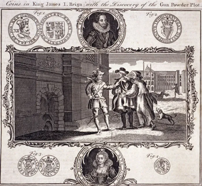 Framed Print : Scene of the discovery of the Gunpowder Plot, 1605, (c1780) Framed Print : Scene of the discovery of the Gunpowder Plot, 1605, (c1780)