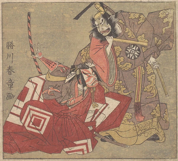Scene from a Drama, 18th century. Creator: Shunsho