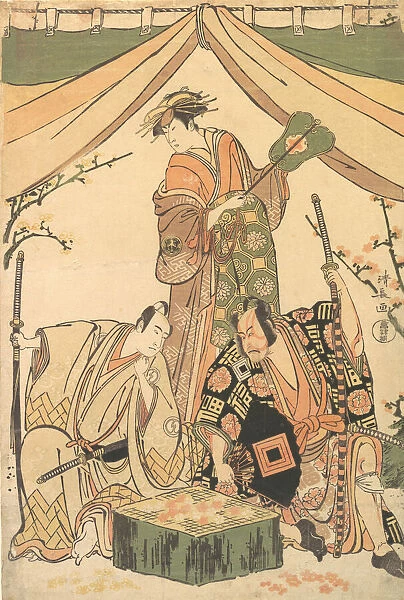 Scene of the Drama 'Oakinai Hiru-ga-Koshima', 1784-85. Creator: Torii Kiyonaga