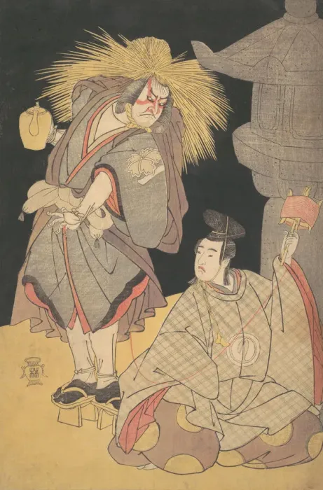 Framed Print : Scene from the Drama Yuki-motsu-take Furisode Genji, December 1785 Framed Print : Scene from the Drama Yuki-motsu-take Furisode Genji, December 1785