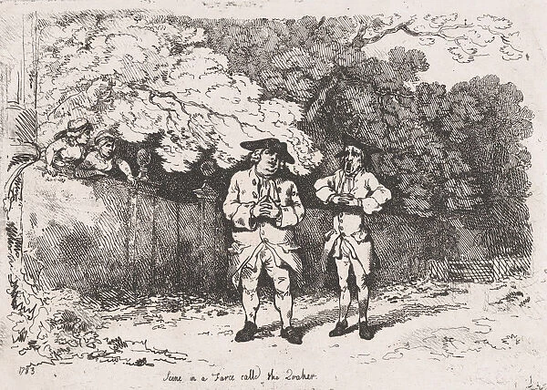 Scene in a Farce called The Quaker, December 22, 1783., December 22, 1783