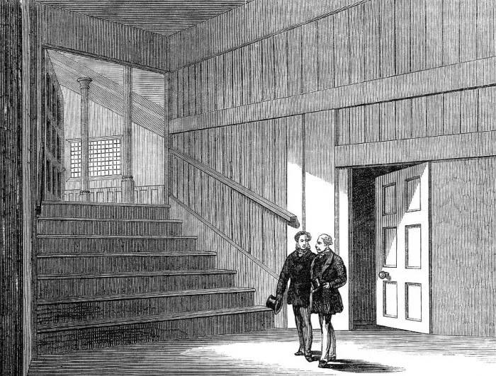 Framed Print : Scene of the fatal crush at Liverpool, 1870. Creator: Unknown