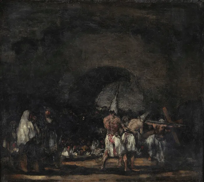 Framed Print : Scene with Flagellants, c1808. Creator: Goya, Francisco, de (1746-1828) Framed Print : Scene with Flagellants, c1808. Creator: Goya, Francisco, de (1746-1828)