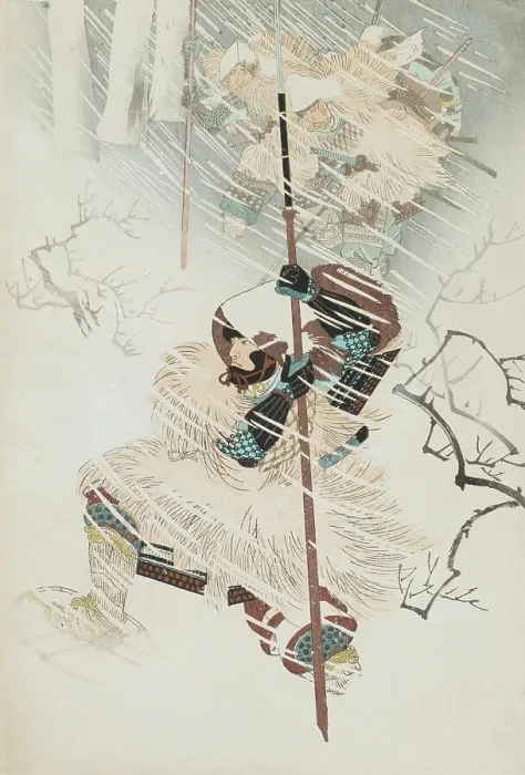 Framed Print : Scene from the Genpei Wars (image 1 of 3), 19th century. Creator: Chikanobu Yoshu