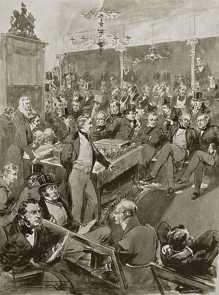 Scene in the House of Commons, London, 22 January 1846 (1901)