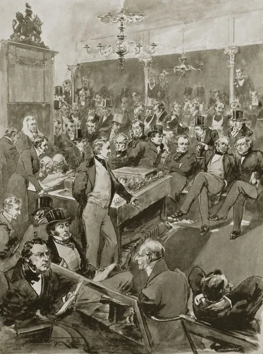 Framed Print : Scene in the House of Commons, London, 22 January 1846 (1901) Framed Print : Scene in the House of Commons, London, 22 January 1846 (1901)