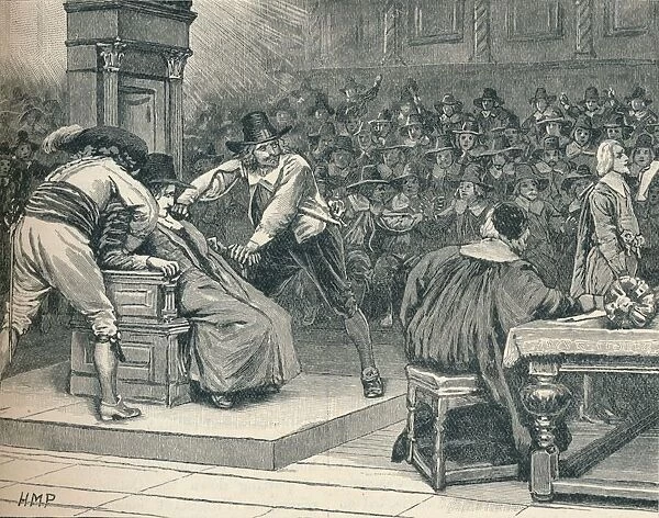 Scene in the House of Commons: the Speaker coerced, 1629 (1905)