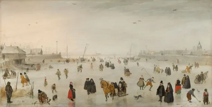 Framed Print : A Scene on the Ice, c. 1625. Creator: Hendrick Avercamp Framed Print : A Scene on the Ice, c. 1625. Creator: Hendrick Avercamp