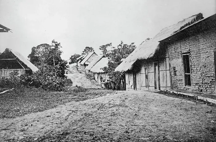 Framed Print : Scene in Iquitos, Peru, 1913. Creator: Unknown Framed Print : Scene in Iquitos, Peru, 1913. Creator: Unknown
