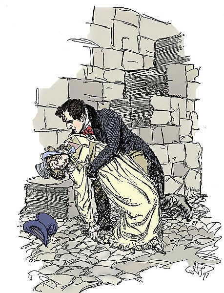 Scene from Jane Austens Persuasion, 1897. Artist: Hugh Thomson