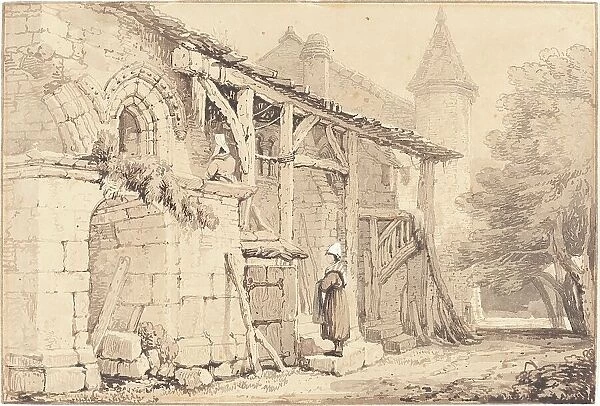 Scene at Jumièges, 1820 / 1830. Creator: Samuel Prout