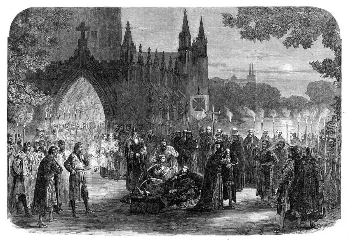 Framed Print : Scene from King John, at the Drury Lane Theatre, 1865. Creator: Unknown Framed Print : Scene from King John, at the Drury Lane Theatre, 1865. Creator: Unknown