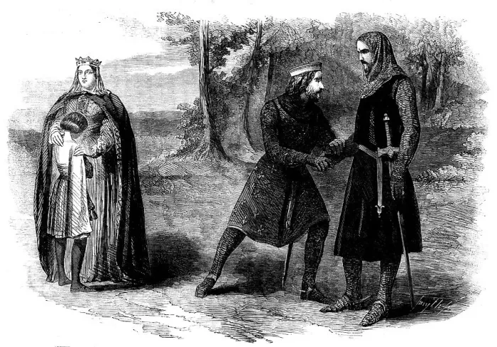 Framed Print : Scene from King John, at the Princess Theatre, 1858. Creator: Smyth. Scene from King John, at the Princess Theatre, 1858. Creator: Smyth Framed Print : Scene from King John, at the Princess Theatre, 1858. Creator: Smyth. Scene from King John, at the Princess Theatre, 1858. Creator: Smyth