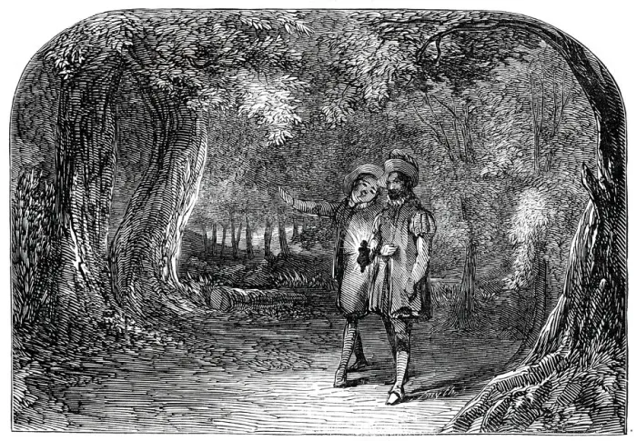 Framed Print : Scene from La Partie de Chasse de Henri Quatre, at the St Framed Print : Scene from La Partie de Chasse de Henri Quatre, at the St