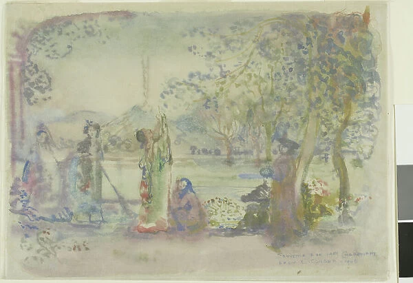 Scene on a Lake in the Morning, 1906. Creator: Charles Conder