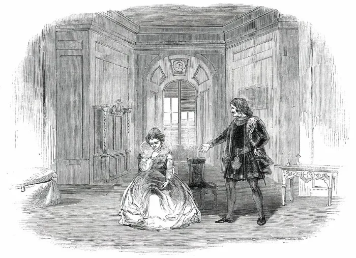 Framed Print : Scene from the Legend of Florence, at Sadler's Wells Theatre, 1850. Creator: Unknown. Scene from the Legend of Florence, at Sadler's Wells Theatre, 1850. Creator: Unknown Framed Print : Scene from the Legend of Florence, at Sadler's Wells Theatre, 1850. Creator: Unknown. Scene from the Legend of Florence, at Sadler's Wells Theatre, 1850. Creator: Unknown