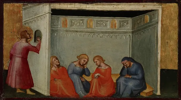 Framed Print : Scene from the Legend of St Nicholas, about 1400-1410. Creator: Bicci di Lorenzo Framed Print : Scene from the Legend of St Nicholas, about 1400-1410. Creator: Bicci di Lorenzo