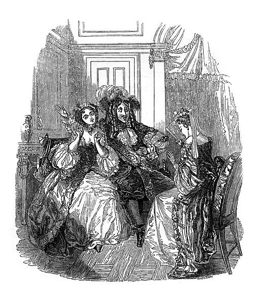 A scene from Les Precieuses Ridicules by Moliere, (1833). Artist: Jackson