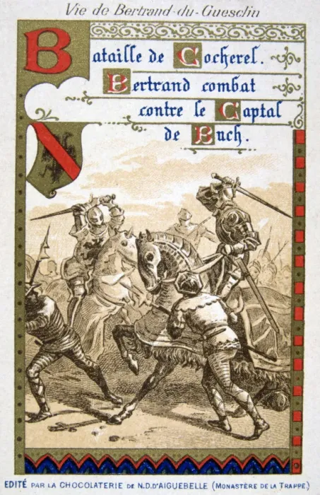 Framed Print : Scene from the life of Bertrand du Guesclin, (19th century) Framed Print : Scene from the life of Bertrand du Guesclin, (19th century)