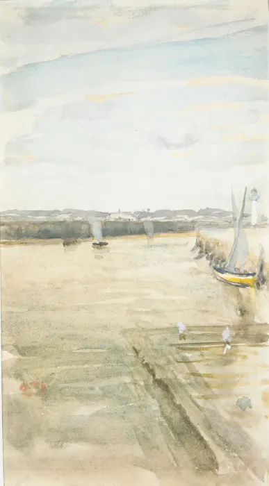 Framed Print : Scene on the Mersey. Creator: James Abbott McNeill Whistler Framed Print : Scene on the Mersey. Creator: James Abbott McNeill Whistler