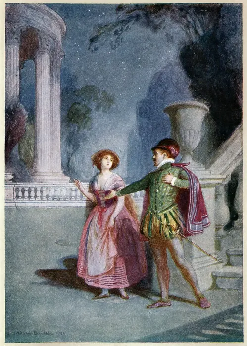 Framed Print : Scene from Mozart's opera Don Giovanni 1787 (c1914). Artist: Charles A Buchel Framed Print : Scene from Mozart's opera Don Giovanni 1787 (c1914). Artist: Charles A Buchel