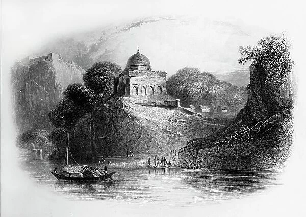 Scene near Chillah Tarah Ghaut, Bundelkhund, 1835. Creator: H Melville