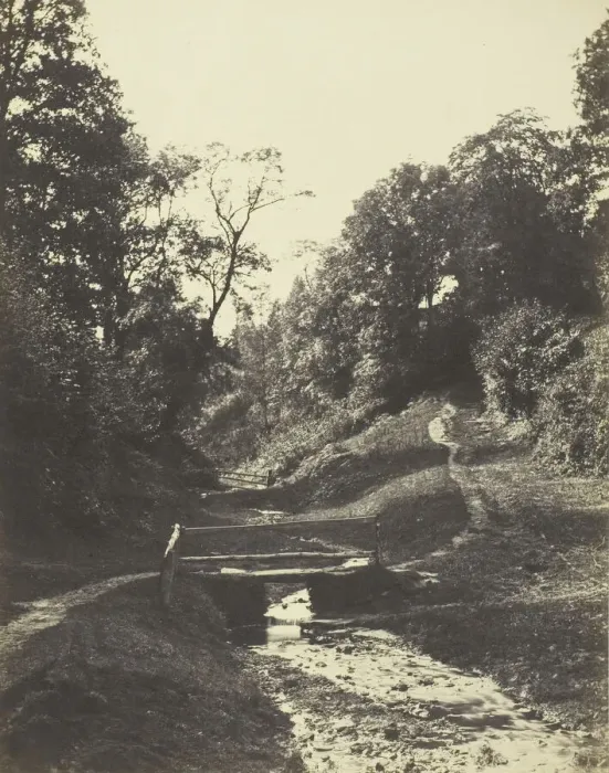 Framed Print : Scene near Godalming, Surrey, c. 1856. Creator: Alfred Rosling Framed Print : Scene near Godalming, Surrey, c. 1856. Creator: Alfred Rosling