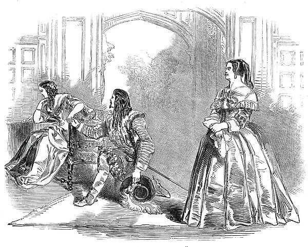 Scene from the new comedy of 'The Maiden Aunt', at the Haymarket Theatre, 1845