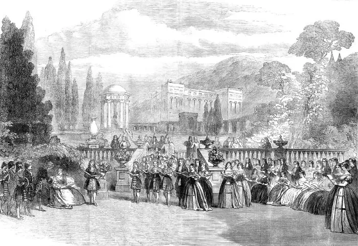 Framed Print : Scene from the new opera, Love's Triumph, at Covent Garden, 1862. Creator: Unknown. Scene from the new opera, Love's Triumph, at Covent Garden, 1862. Creator: Unknown Framed Print : Scene from the new opera, Love's Triumph, at Covent Garden, 1862. Creator: Unknown. Scene from the new opera, Love's Triumph, at Covent Garden, 1862. Creator: Unknown