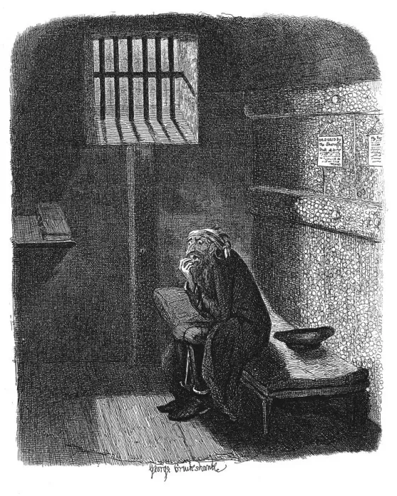 Framed Print : Scene from Oliver Twist by Charles Dickens, 1837. Artist: George Cruikshank Framed Print : Scene from Oliver Twist by Charles Dickens, 1837. Artist: George Cruikshank