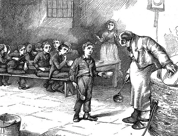 Scene from Oliver Twist by Charles Dickens, 1871. Artist: George Cruikshank