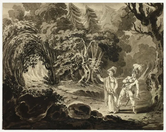 Framed Print : Scene from Opera, n.d. Creator: John Martin Framed Print : Scene from Opera, n.d. Creator: John Martin