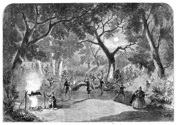 Scene from the opera of 'Robin Hood', at Her Majesty's Theatre, 1860. Creator: Smyth. Scene from the opera of 'Robin Hood', at Her Majesty's Theatre, 1860. Creator: Smyth