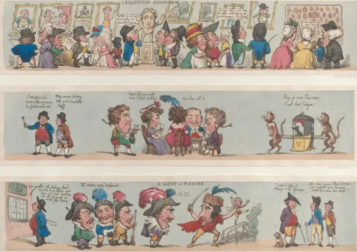 Framed Print : A Scene in Pizzaro, Grotesque Borders for Rooms & Halls (?), 1799-1800. 1799-1800 Framed Print : A Scene in Pizzaro, Grotesque Borders for Rooms & Halls (?), 1799-1800. 1799-1800