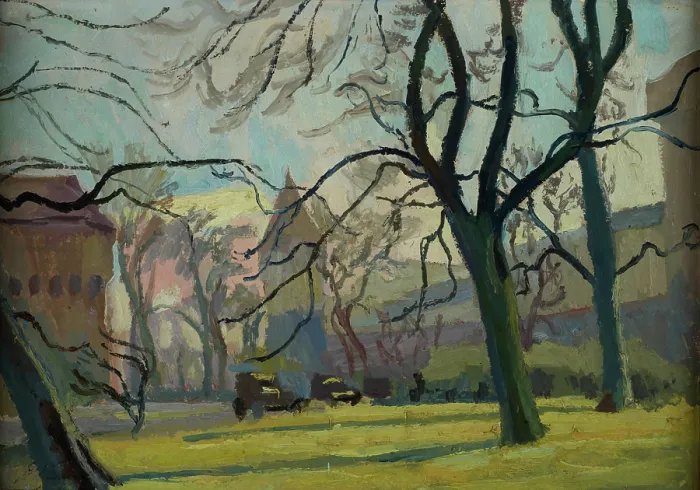Framed Print : Scene from the Planty Park, 1934. Creator: Stanislaus Kamocki Framed Print : Scene from the Planty Park, 1934. Creator: Stanislaus Kamocki