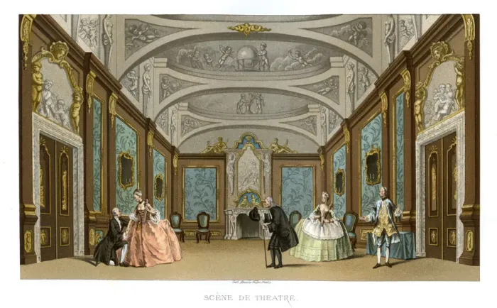 Framed Print : Scene from a play, (1885). Artist: Charpentier Framed Print : Scene from a play, (1885). Artist: Charpentier