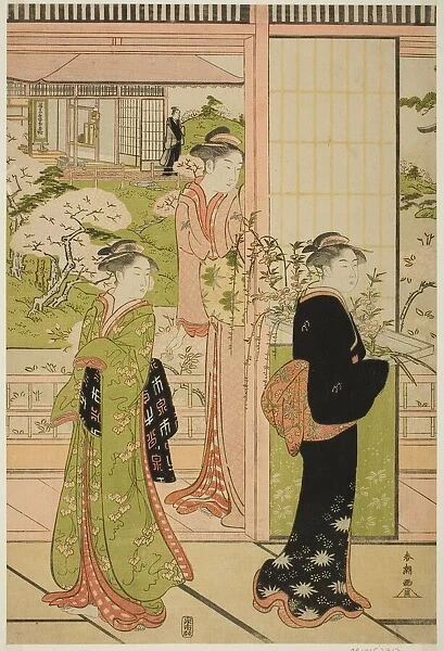 Scene from the Play 'Imoseyama', late 1780s. Creator: Katsukawa Shuncho