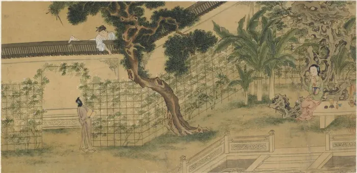 Framed Print : Scene from the play Romance of the West Chamber, by Wang Shifu, 16th century. Artist: Qiu Ying Framed Print : Scene from the play Romance of the West Chamber, by Wang Shifu, 16th century. Artist: Qiu Ying