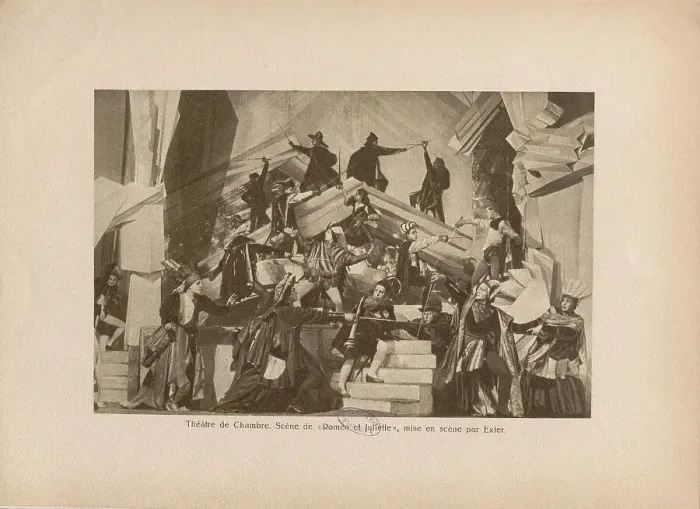 Framed Print : Scene from the play Romeo and Juliet by W. Shakespeare in the Moscow Kamerny Theatre, 1921. Creator: Anonymous Framed Print : Scene from the play Romeo and Juliet by W. Shakespeare in the Moscow Kamerny Theatre, 1921. Creator: Anonymous