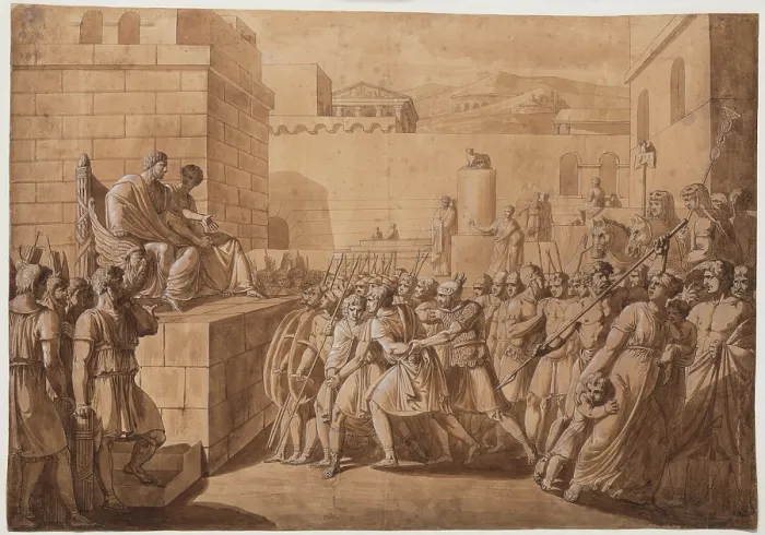 Framed Print : Scene from Roman History, c1812. Creator: Bartolomeo Pinelli Framed Print : Scene from Roman History, c1812. Creator: Bartolomeo Pinelli