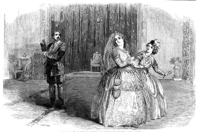 Framed Print : Scene from The Rose of Castile, at Drury Lane Theatre, 1858. Creator: Smyth. Scene from The Rose of Castile, at Drury Lane Theatre, 1858. Creator: Smyth Framed Print : Scene from The Rose of Castile, at Drury Lane Theatre, 1858. Creator: Smyth. Scene from The Rose of Castile, at Drury Lane Theatre, 1858. Creator: Smyth