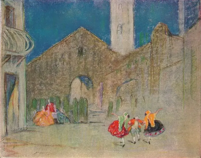 Framed Print : Scene from the Russian Ballet: The Good-Humoured Ladies, c1900. Artist: Claude Allin Shepperson Framed Print : Scene from the Russian Ballet: The Good-Humoured Ladies, c1900. Artist: Claude Allin Shepperson