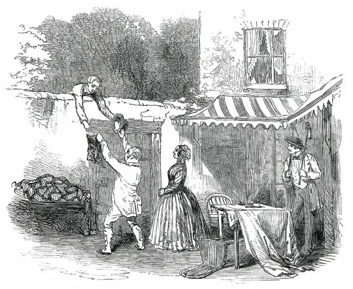 Framed Print : Scene from Serve Him Right, at the Lyceum Theatre, 1850. Creator: Unknown. Scene from Serve Him Right, at the Lyceum Theatre, 1850. Creator: Unknown Framed Print : Scene from Serve Him Right, at the Lyceum Theatre, 1850. Creator: Unknown. Scene from Serve Him Right, at the Lyceum Theatre, 1850. Creator: Unknown