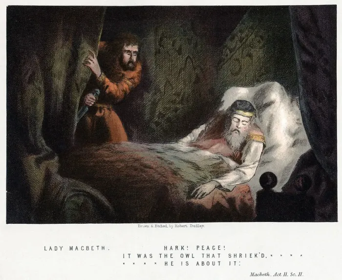 Framed Print : Scene from Shakespeares Macbeth, c1858. Artist: Robert Dudley Framed Print : Scene from Shakespeares Macbeth, c1858. Artist: Robert Dudley