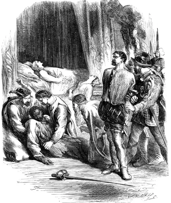 Framed Print : Scene from Shakespeares Othello, 19th century Framed Print : Scene from Shakespeares Othello, 19th century