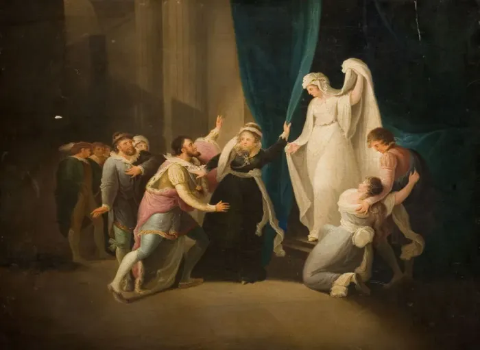 Framed Print : Scene From Shakespeares A Winters Tale, 1770-1800. Creator: William Hamilton Framed Print : Scene From Shakespeares A Winters Tale, 1770-1800. Creator: William Hamilton